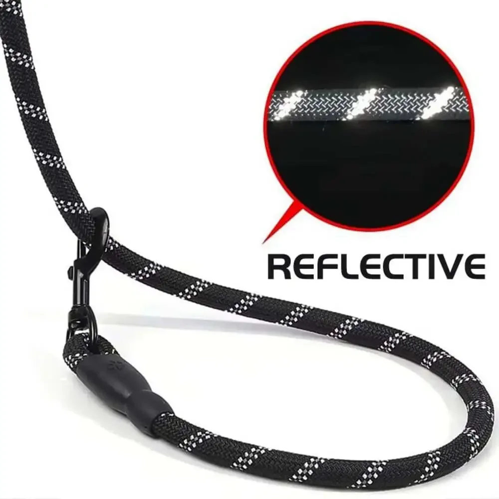 Reflective Dog Leash with Comfortable Padded Handle - Double Heavy Duty Traction